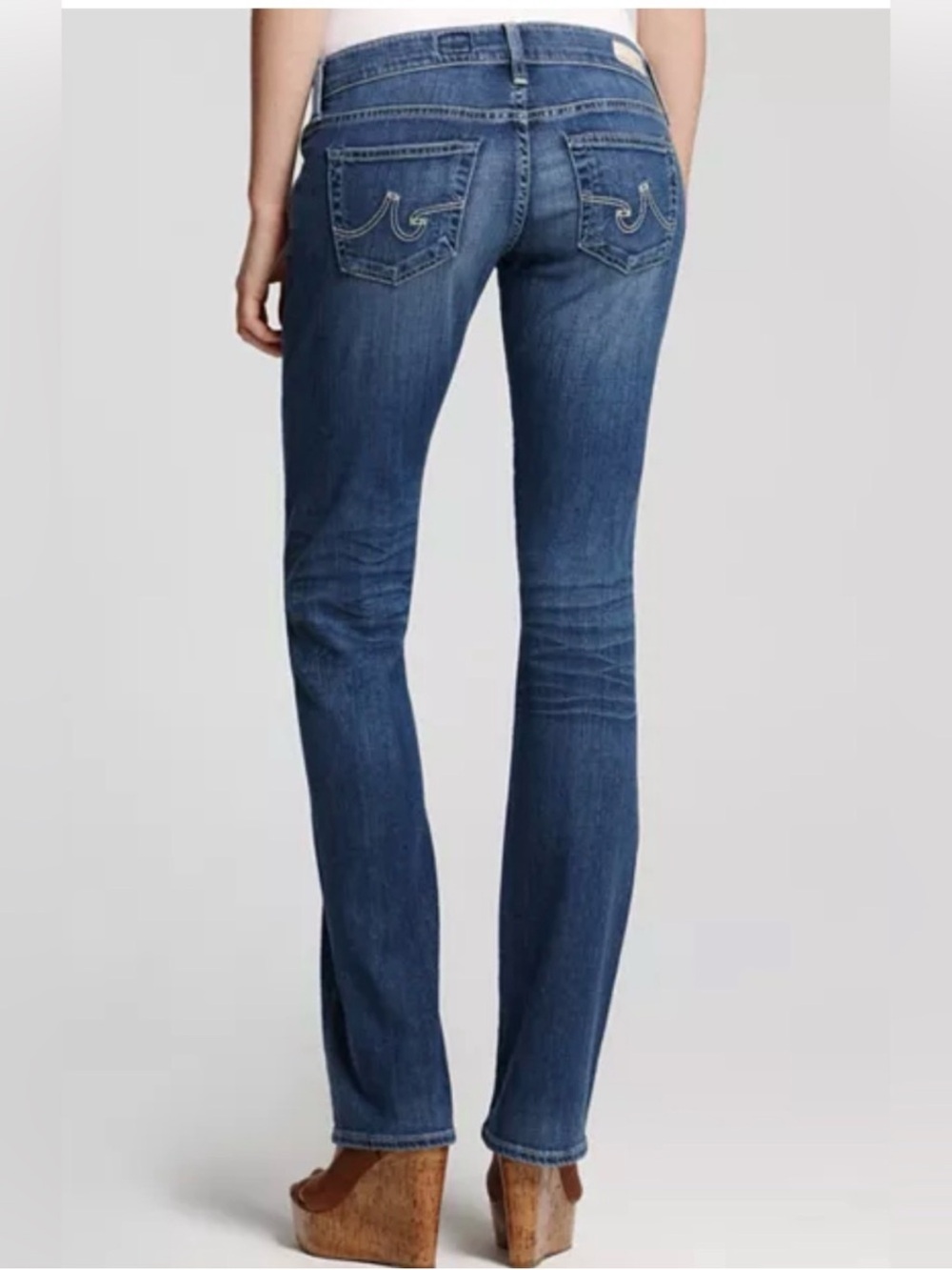 Ag Adriano Goldschmied Straight Leg the TOMBOY Blue Jeans - Picture 2 of 16
